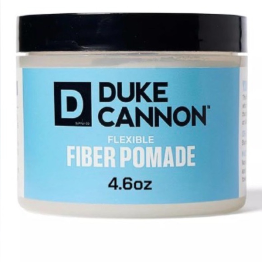 Duke Cannon Flexible Fiber Pomade 4.6oz Strong Hold No Shine, Texture&Volume NW